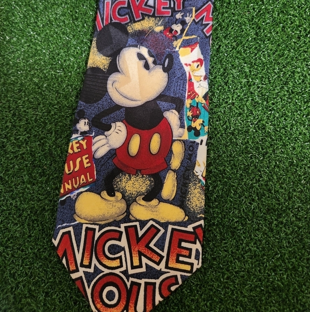 The Disney Store Men’s Mickey Mouse Necktie Silk Satin Tie - Picture 3 of 5